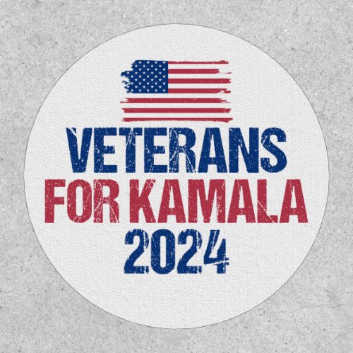 Veterans for Kamala 2024 Election Patch