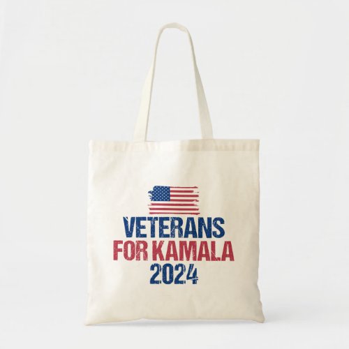 Veterans for Kamala 2024 Election Tote Bag