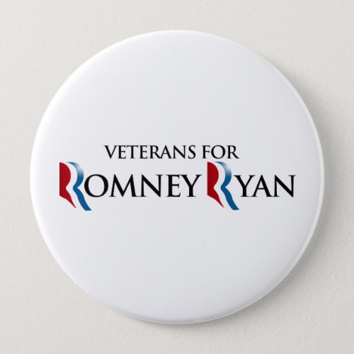 VETERANS FOR ROMNEY RYANpng Pinback Button