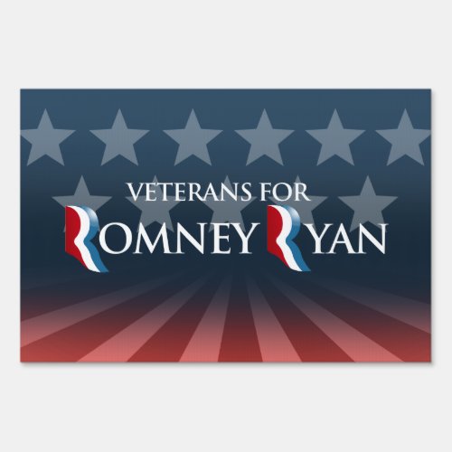 VETERANS FOR ROMNEY RYAN _png Sign