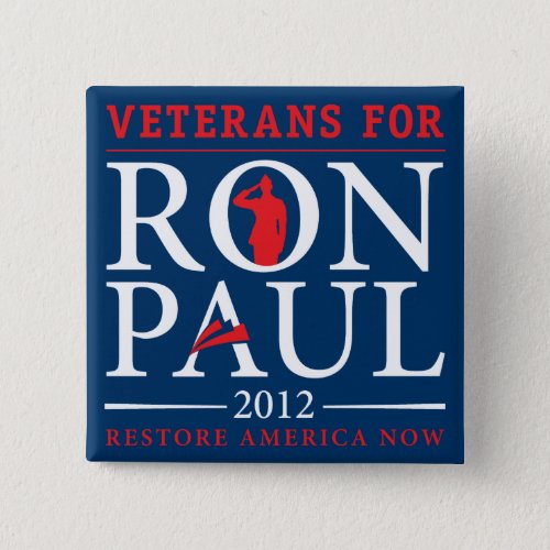Veterans for Ron Paul Retro Button