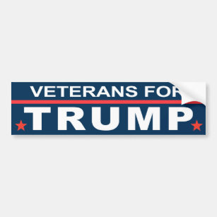 Veterans for Trump 2016 Bumper Sticker