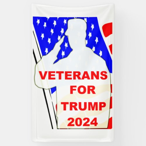 Veterans For Trump 2024 Banner