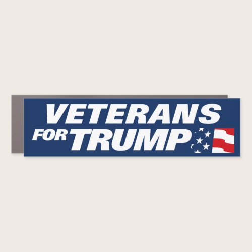 Veterans For Trump 2024 Bumper Car Magnet