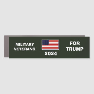 VETERANS FOR TRUMP 2024 Car Magnet