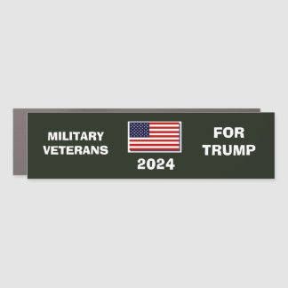 VETERANS FOR TRUMP 2024 Car Magnet