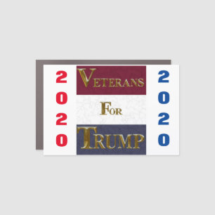 VETERANS FOR TRUMP CAR MAGNET