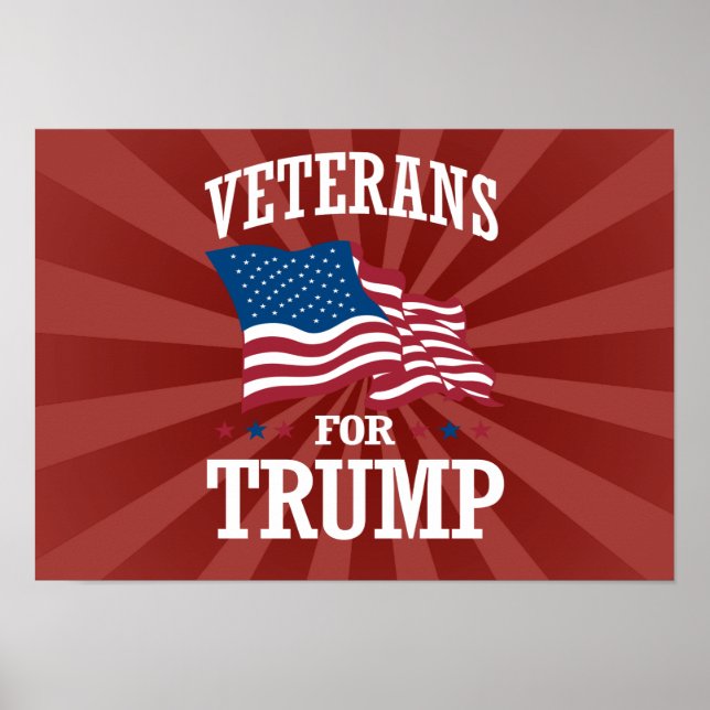 VETERANS FOR TRUMP POSTER (Front)