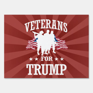 VETERANS FOR TRUMP YARD SIGN
