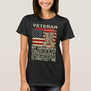 Veteran's Grandson My Dad Risked Her Life To Save T-Shirt