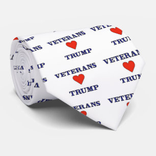 Veterans Love Trump Neck Tie