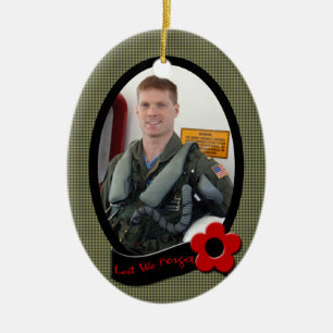 Veteran's Memorial Photo Ornament Keepsake