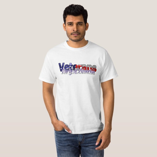 Veterans Party of America Or T-Shirt (Front Full)