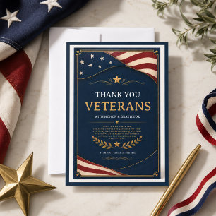 Veterans   Patriotic Appreciation Card for Heroes