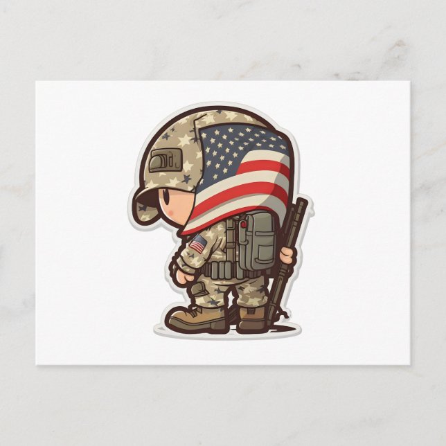 Veteran's Pride: Honoring Our US Army Heroes Postcard (Front)