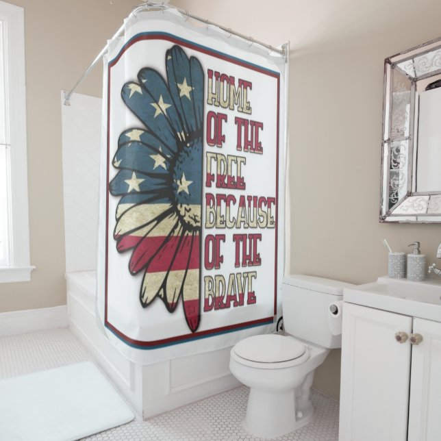 Veteran's Remembrance and Honor Shower Curtain (In Situ)