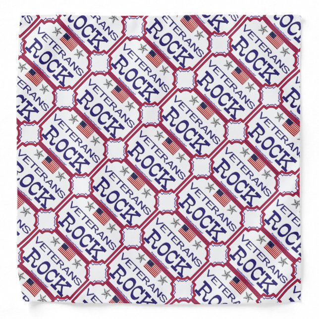 Veterans Rock Bandana (Front)