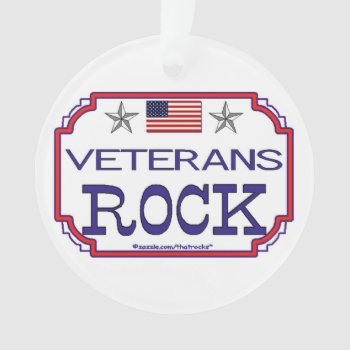 Veterans Rock Ornament by thatrocks at Zazzle