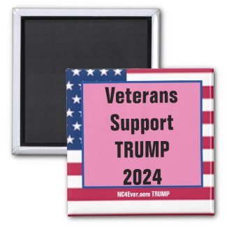 Veterans Support TRUMP 2024 magnet