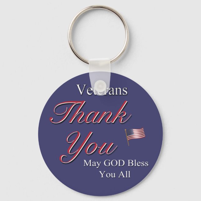 Veterans, Thank You, Keychain (Front)