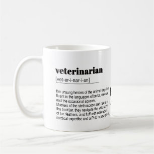 Veterinaria Definition Print, Dictionary, Quote Coffee Mug