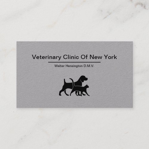Veterinarian And Animal Hospital Business Card