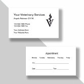 Modern Veterinarian Business Cards