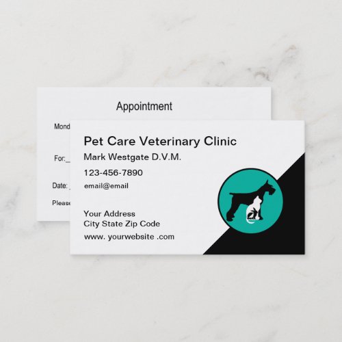 Veterinarian Appointment Business Cards