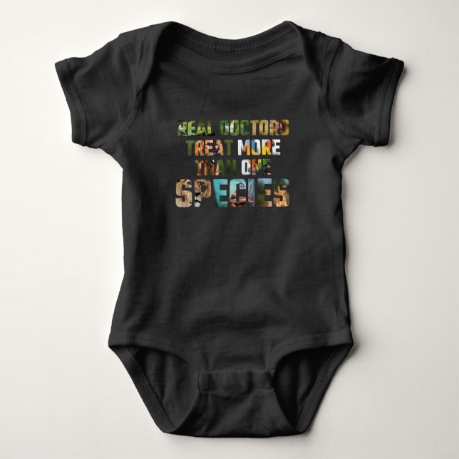 Veterinarian Appreciation Animal Rescue Doctor Baby Bodysuit (Front)