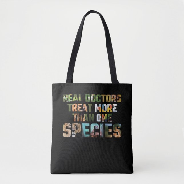 Veterinarian Appreciation Animal Rescue Doctor Tote Bag (Front)