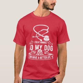 Veterinarian Assistant Dog retro family T-Shirt
