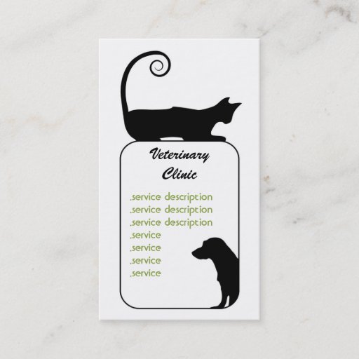Customizable Veterinarian Business Card