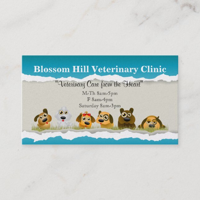 Veterinarian Business Card (Front)