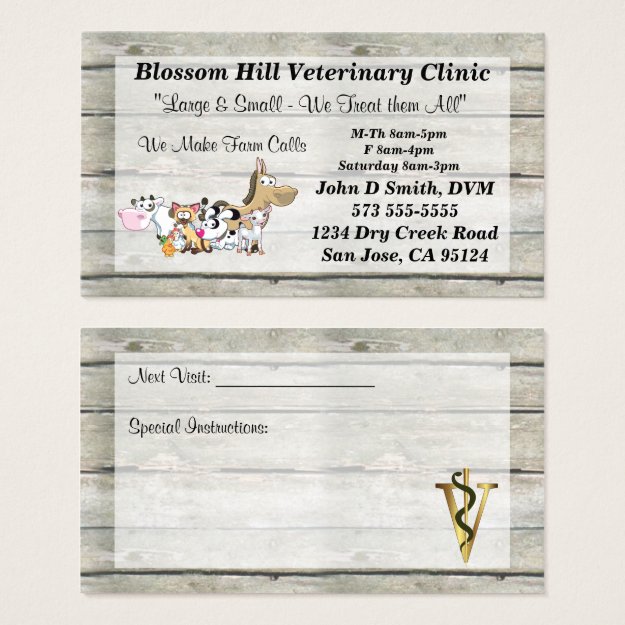Veterinarian Business Card
