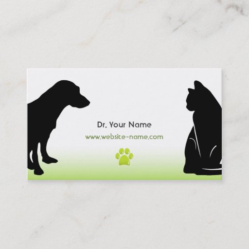 Customizable Veterinarian Business Card