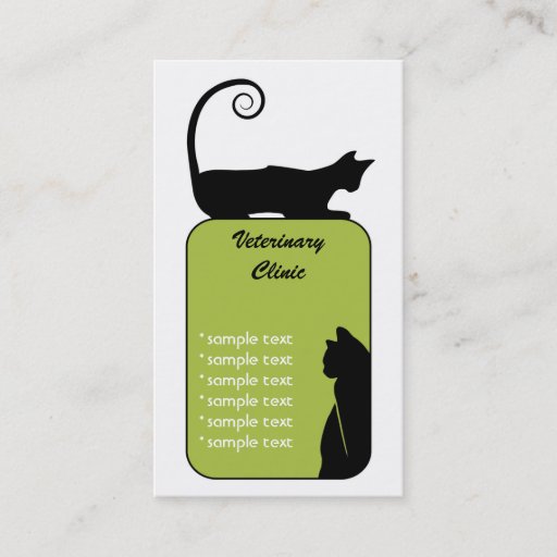 Customizable Veterinarian Business Card