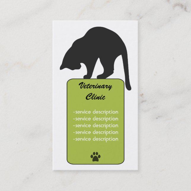 Veterinarian Business Card (Front)