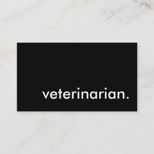 Customizable veterinarian. business cards