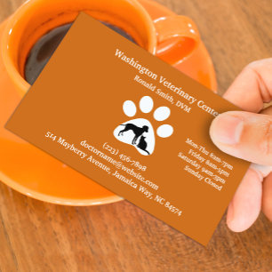 Veterinarian Business Card Appointment Template