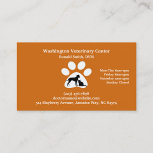 Veterinarian Business Card Appointment Template