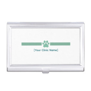 Veterinarian Business Card Case   Custom Logo
