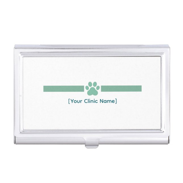 Veterinarian Business Card Case | Custom Logo (Front)