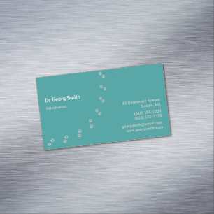 Veterinarian Business Card Magnet