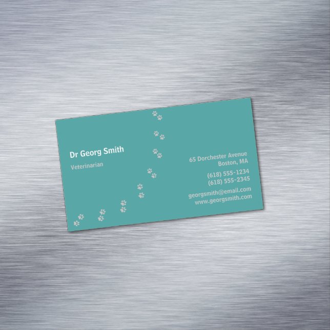 Veterinarian Business Card Magnet (In Situ)
