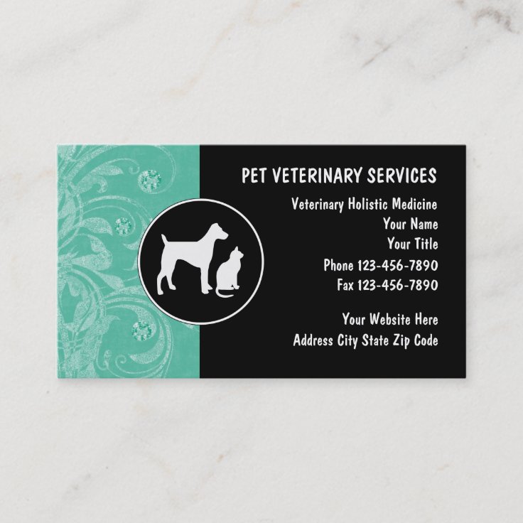 Veterinarian Business Cards Zazzle