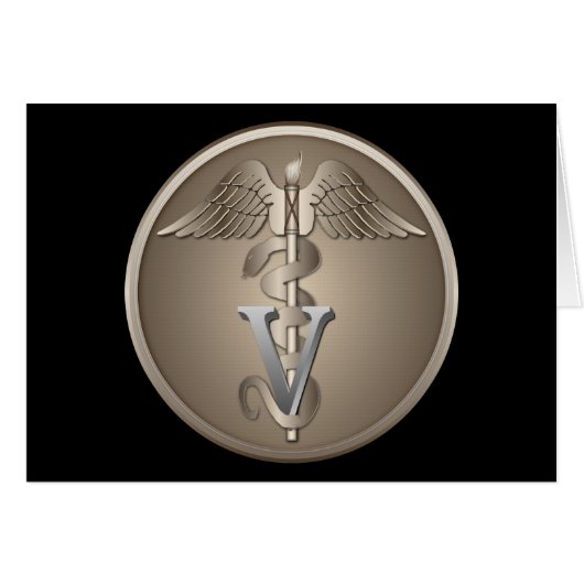 Veterinarian Caduceus (Front Horizontal)