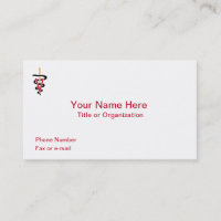 Veterinarian Caduceus Business Card