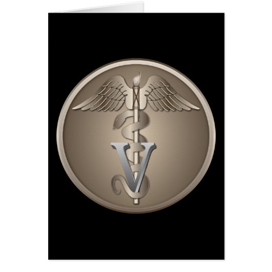 Veterinarian Caduceus Cards (Front)