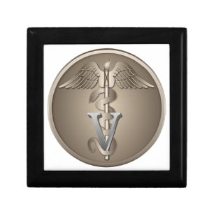 Veterinarian Caduceus Jewelry Box