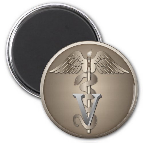 Veterinarian Caduceus Magnet